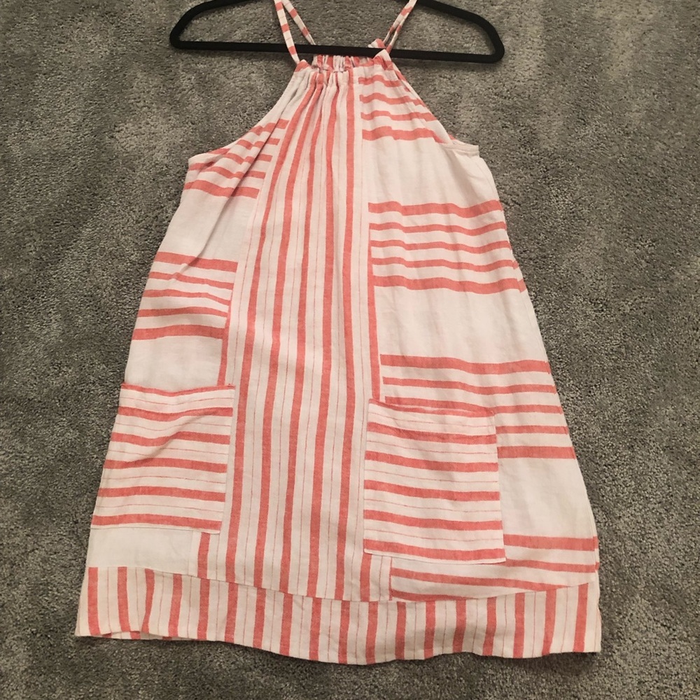 striped halter dress